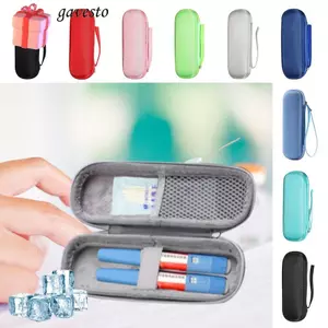 Túi làm mát insulin GAVESTO, Máy làm mát insulin màu trơn không thấm nước, Máy bảo vệ thuốc bỏ túi cách nhiệt EVA di động dành cho người tiểu đường