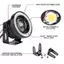 ECK 2.5 '' 15W Xe Trắng COB LED Máy Chiếu Đôi Mắt Thiên Thần Vòng Xanh DRL Đèn Sương Mù HOT