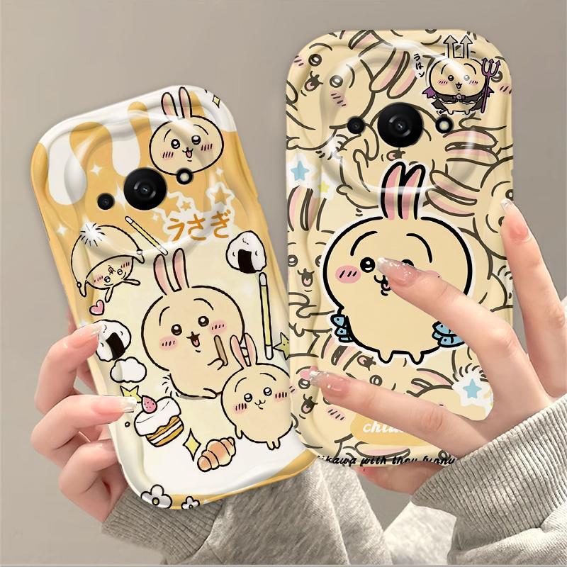 Thích hợp cho Redmi A3 / POCO C61 4G 3D Girls TPU mềm Phim hoạt hình Chii Kawa Usagi Vỏ điện thoại chống sốc