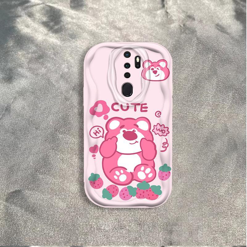 Thích hợp cho OPPO A9 2020 A5 2020 3D Cầm Tay Mềm TPU Lotso Gấu Nữ Vỏ Điện Thoại Chống Sốc