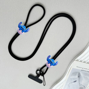 Dễ Thương Stitch Điện Thoại Di Động Dây Dài Đeo Ngang Dây Điện Thoại Di Động Có Thể Điều Chỉnh Treo Chống Mất Phụ Kiện