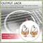 2 Cái 1 / 4 inch 6.35Mm Đầu Vào Âm Thanh Nổi Cắm Ổ Cắm Cho Đàn Guitar Điện, Guitar Pickup Đầu Ra Jack, Phần Đàn Guitar