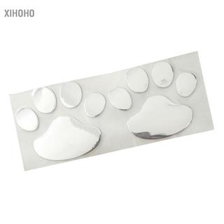 xihoho 2 Cái Iversal PVC Dấu Chân Chó Xe Nhãn Dán Bộ Phụ Kiện Bên Ngoài Đáng Yêu Để Dễ Dàng Áp Dụng Decal Trang Trí (Vàng)