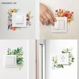 Phong cách hiện đại Hoa lãng mạn Công tắc trang trí phòng dễ thương cho trang trí phòng ngủ Trang trí phòng ngủ Trang trí phòng cho bé gái Trang trí nội thất ngộ nghĩnh [VN]