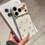 Ốp lưng iPhone họa tiết da mạ chấm bi họa tiết gấu iPhone 17 16 15 14 13 12 11 Pro Max Plus Max