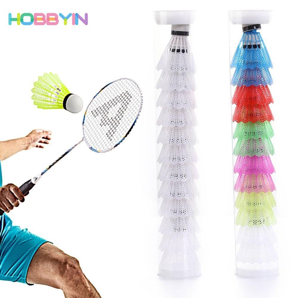 Cầu Lông Chống Gió HOBBYIN, Đầu Bóng Xốp Nhiều Màu Bóng Con Cầu Nhựa, Quà Tặng Ổn Định Bền Chống Gió Phụ Kiện Huấn Luyện Cầu Lông Di Động Trường Gia Đình