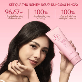 Bộ Sữa Tắm Cánh Hoa Và Tinh Chất Cơ Thể UILICY 300ml+200ml Dưỡng Sáng Chuyên Sâu, Dưỡng Ẩm Dịu Nhẹ, Lưu Hương Lâu Dài