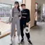 Bộ đồ ba mảnh thể thao phong cách phương Tây Nữ Xuân Thu Phong cách mới Câu lạc bộ đêm gợi cảm Cùng phong cách Nữ thần Quần áo quạt
