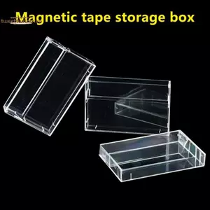 TRTR 1 Băng Cassette Trong Suốt Hộp Bảo Quản Âm Thanh Ghi Từ Tính Trống Băng Hộp Chống Bụi VN