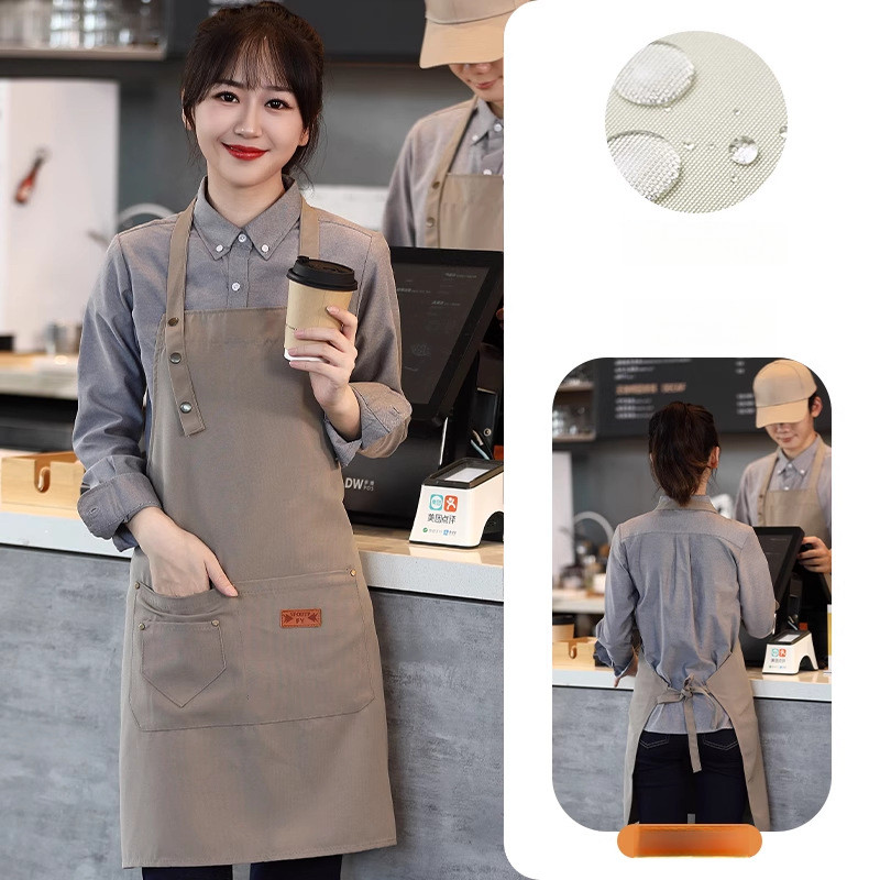 Tạp dề chống nước Phiên bản Hàn Quốc Tạp dề chống dầu và chống bụi bẩn đa chức năng mới