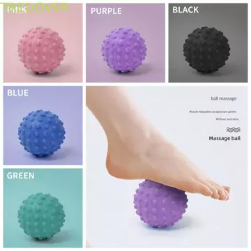 Quả bóng massage tập Yoga TREDOVER, Quả bóng massage tập thể dục hình chữ sầu riêng, Quả bóng massage chân thư giãn cơ đầy màu sắc cầm tay cho bàn chân / vai / cổ