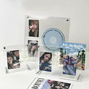 Khung Giá Đỡ Hình CD Trong Suốt Acrylic Khung Ảnh Photocard Giá Đỡ Thần Tượng Bưu Thiếp Bảo Vệ Trang Trí Phòng VN