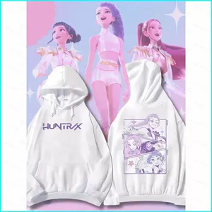 SY3 KPop Demon Hunters HUNTR / X Áo Hoodie Anime Áo Unisex Dài Tay Top YS3