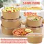 TRTR 50-Pa 500ml 750ml Bát Salad Dùng Một Lần - Bát Giấy Kraft Có Nắp Trong Suốt Nhiều Lựa Chọn VN