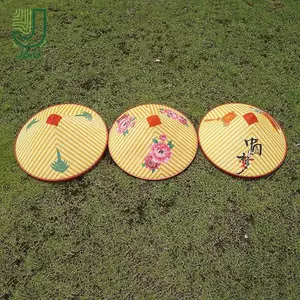 Mũ ngư dân bằng tre cổ điển Trung Quốc Mũ dệt thủ công Mũ ống hút Mũ múa mưa Đạo cụ nón Mũ che nắng Mũ tre nhựa