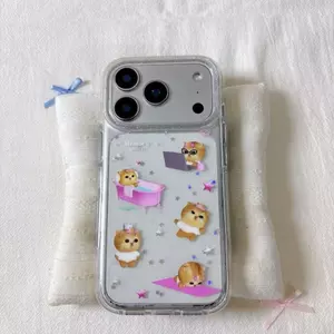 Ngôi sao mèo con áp dụng cho iPhone 171615pro Flash bột vỏ 1413 mềm vỏ dễ thương
