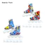 < Pluscloth > 1 Cặp Mô Hình Trượt Mini Khả Năng Thực Hành Tay Nghề Tinh Tế Giày Trượt Ngón Tay Nhựa Ròng Rọc Đồ Chơi Giải Trí