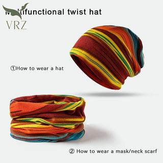 VRZ Mới Thời Trang Nữ Mũ Mềm Mùa Xuân Thu Ấm Beanies Người Lớn Thể Thao Ngoài Trời Mũ Sọc Hip Hop Bonnet HOT
