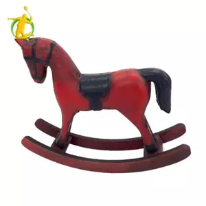 Bập bênh bằng gỗ, Tượng trang trí cổ điển cho bàn, Điêu khắc động vật sưu tập, Trang trí cho phòng ngủ hoặc phòng khách