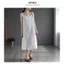 Cotton Nguyên Chất Không Tay Áo Nữ Mùa Xuân Plus Size Quần Áo Nữ Rời Bên Trong Vải Lanh Cotton Giữa Chiều Dài Váy Nữ 5.26