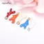 AqToCna 10 Chiếc Hợp Kim Men Gạc Hình Quyến Rũ Mặt Dây Chuyền Trang Sức Làm Thủ Công Phụ Kiện AqToCna