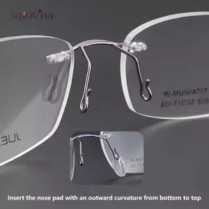 AqToCna 25 Cặp Trong Suốt PVC Phẳng Chèn Miếng Lót Mũi Trên Kính Móc Thiết Kế Hình Forfort Chống Trượt Kính Mắt Phụ Kiện AqToCna