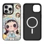 Ốp điện thoại gương từ tính YU Girl cho iPhone 16 15 14 13 Plus 12 11 17 Pro Max 17 Vỏ khí Vỏ chống sốc