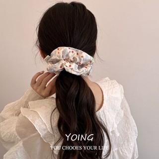 Yoing / Trắng Đơn Giản Phong Cách Hàn Quốc Nhẹ Nhàng Màu Kẹo Màu Trơn Ruột Lớn Tóc Màu Đơn Giản Phù Hợp Với Đuôi Ngựa Phụ Kiện Tóc Nữ