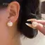 PNPIA- Mới Dát Kim Cương Giả Ngọc Trai Sáng Tạo Thời Trang Bông Tai Nữ Ngọt Ngào Đơn Giản Đinh Trang Sức Thời Trang Dự Tiệc Quà Tặng