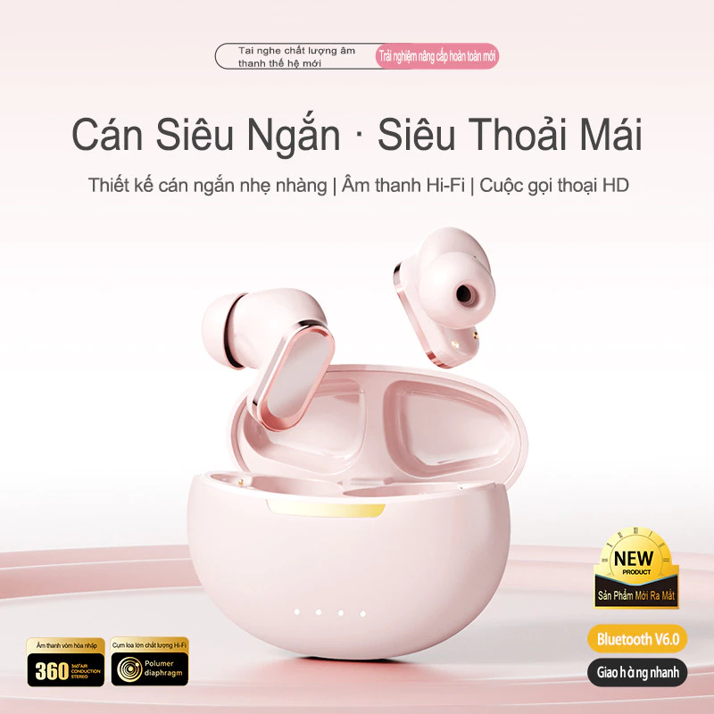 Tai nghe Pink Pro TWS màu hồng
