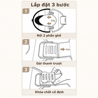 Ghế ngồi bô gấp cho bé dùng bồn cầu, di động chống trượt chống văng, cốc hút cố định, dễ giặt cho phòng tắm