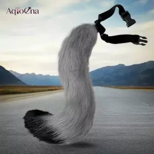 AqToCna 1 / 3 Tai Đuôi Cáo Dễ Thương Paw Găng Tay Sang Trọng Bộ Cosplay Hoạt Hình Triển Lãm Halloween Đạo Cụ Tiệc AqToCna
