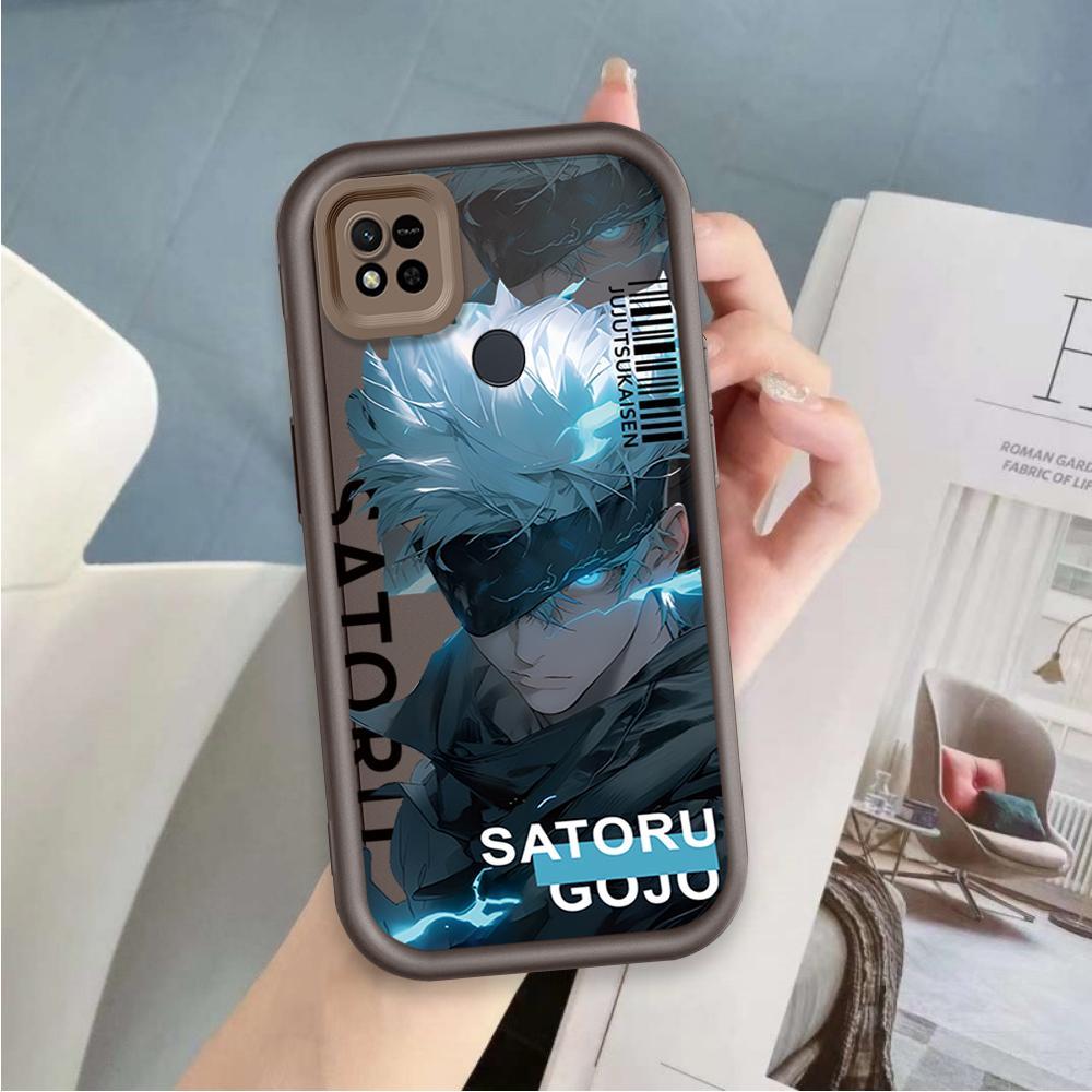 Ốp Lưng Cho Redmi 9C 10C 10A Hoạt Hình Silicon Điện Thoại Thông Minh Mềm TPU Jujutsu Kaisen Anime Mắt Thiên Thần Mặt Sau Chống Sốc