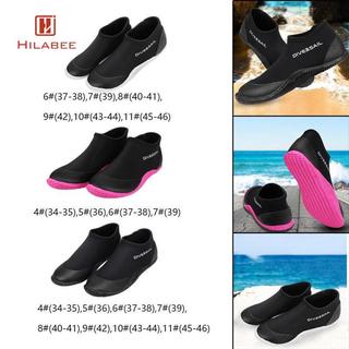 Giày Lặn HILABEE 3mm Neoprene Chống Trượt Giày Nước Unisex Giày Bơi Lướt Sóng Kayak Đi Biển Thể Thao Dưới Nước