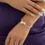 Tweeduj Thời Trang Đơn Giản Mô Phỏng Vòng Tay Ngọc Trai Nữ Pha Lê Có Thể Điều Chỉnh Vòng Tay Trang Sức Cưới Quà Tặng VN