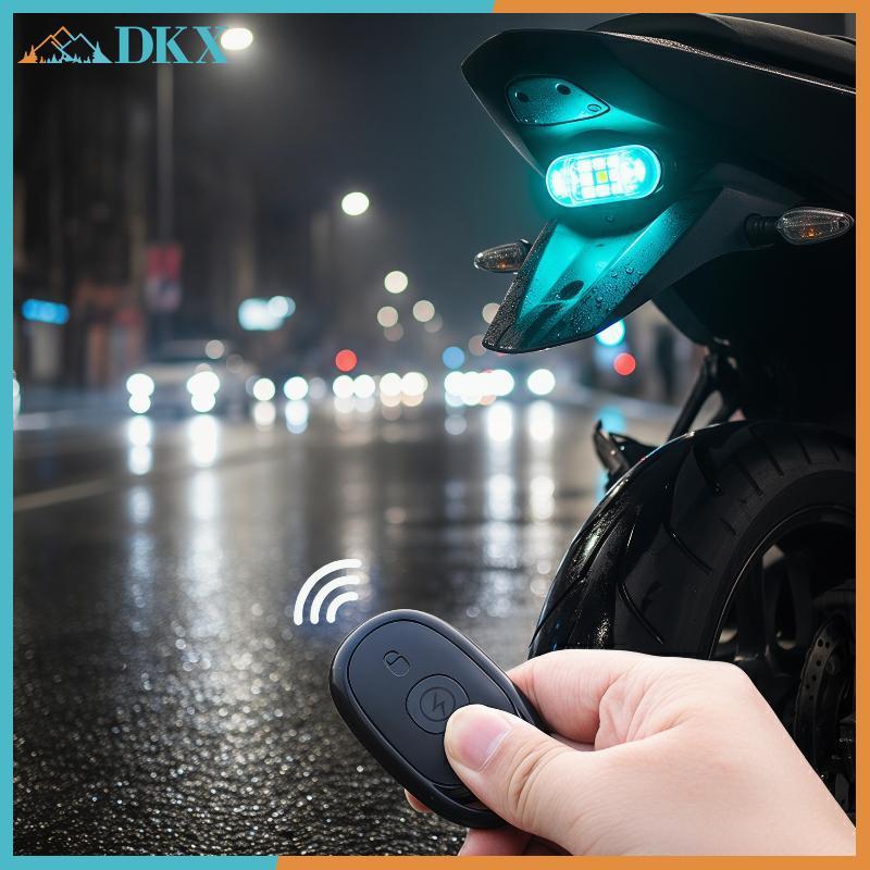 DKX 1 Bộ Đèn LED nhấp nháy từ xa không dây có khả năng chống va chạm để cảnh báo khẩn cấp và an toàn.