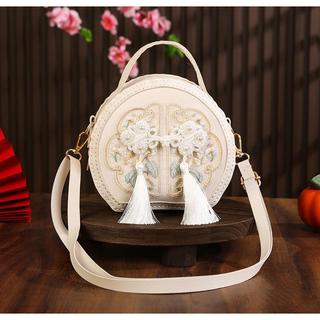Túi tròn nhỏ thêu thủ công phong cách quốc gia đa năng phong cách Trung Quốc mới