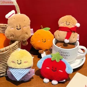 OUSXA Ba Lô Charm, Xoài Đào Chuối Hoạt Hình Trái Cây Sang Trọng Búp Bê Móc Khóa, Bơ Chanh Anh Đào Túi Dễ Thương Mặt Dây Chuyền Quà Tặng Sinh Nhật