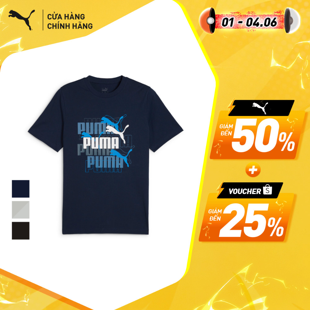 Áo Thun Thời Trang Nam PUMA Graphics Multiple Logo Tee