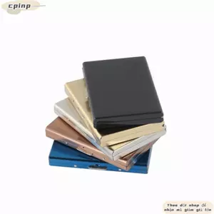 Hộp đựng thẻ tín dụng CPINCP, Ví kim loại di động chống quét, Chất lượng cao Slim 6 vị trí thẻ Hộp kim loại bằng thép không gỉ Du lịch
