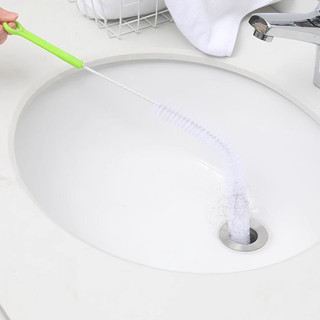 71CM Có Thể Uốn Cong Ống nạo vét Bàn Chải Làm Sạch Bể Bơi Bồn Rửa nạo vét Bàn Chải Ống Thoát Nước Cống Làm Sạch Thanh 27V6