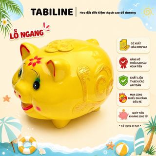 Heo đất ống tiết kiệm tiền lỗ ngang size max siêu to khổng lồ đẹp LD06 - TABILINE