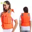 Màu cam mới dành cho người lớn Childen Foam Flotation Bơi lội Cuộc sống Jaet Vest có còi Thuyền Vest Câu cá Bơi trôi Vest Đẹp