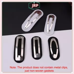 JRP 100 Chiếc Hình Bầu Dục Không Dệt Giọt Giọt Kẹp Miếng Đệm Hình Chữ Nhật Miếng Lót Nỉ Miếng Dán Đính Cho Hình Chữ Nhật Kẹp Tóc Phụ Kiện JRP