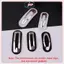 JRP 100 Chiếc Hình Bầu Dục Không Dệt Giọt Giọt Kẹp Miếng Đệm Hình Chữ Nhật Miếng Lót Nỉ Miếng Dán Đính Cho Hình Chữ Nhật Kẹp Tóc Phụ Kiện JRP