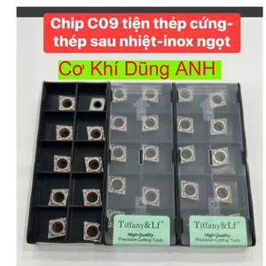 Chip C09 tiện thép cứng thép sau nhiệt inox ngọt