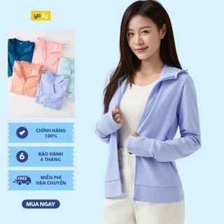 Áo chống nắng nữ đa năng YODY chất liệu cotton điều hòa, cản tia UV thoáng mát WCSJ26A002 2