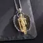 Archangel Saint Gabriel Nelace Guardian Mặt dây chuyền thiên thần Bảo vệ Mặt dây chuyền bằng thép không gỉ Món quà tinh thần để mặc hàng ngày