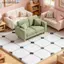 SSVN 10 Chiếc Gạch Sàn Gỗ Mini Cho 1: 12 Nhà Búp Bê Vuông Nối Phòng Mô Phỏng DIY Lắp Ráp Phụ Kiện Trang Trí Nhà.