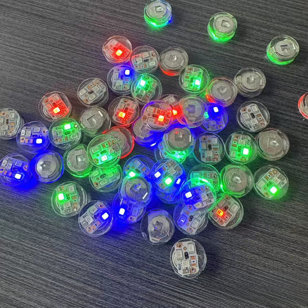 Mới 10 Chiếc Chống Thấm Nước Rung Đèn Pin DIY Giày Ánh Sáng Quần Áo Túi Nút Ánh Sáng Tác Động Kích Hoạt Đồ Chơi Ánh Sáng